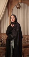 Shimmery Turkish Pashmina Shawl-Black