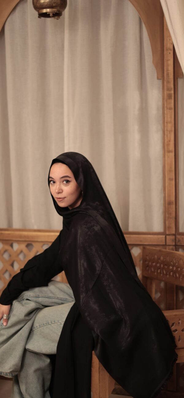 Shimmery Turkish Pashmina Shawl-Black