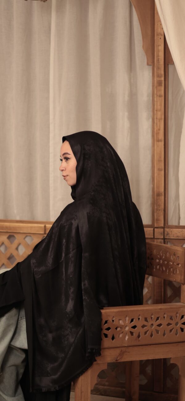 Shimmery Turkish Pashmina Shawl-Black