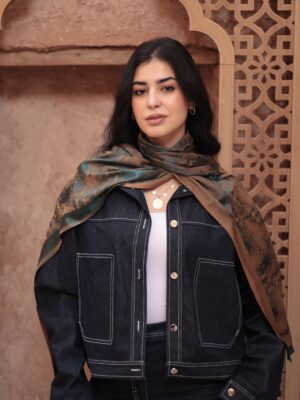 Shimmery Turkish Pashmina Shawl-Peacock
