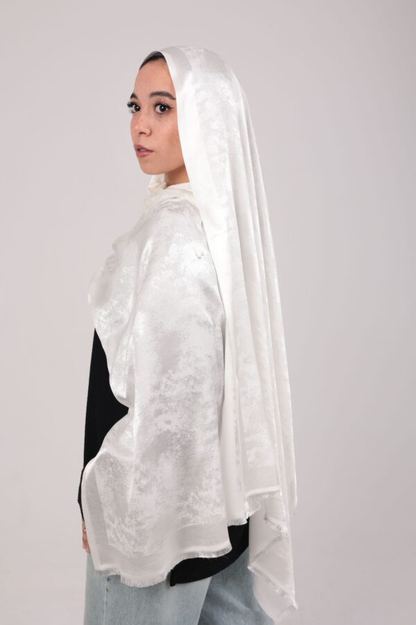 Shimmery Turkish Pashmina Shawl-Off White
