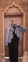 Bohemian Turkish Shawl-Navy