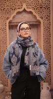 Bohemian Turkish Shawl-Navy