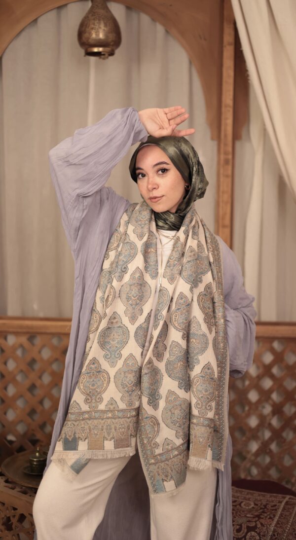 Bohemian Turkish Shawl-Beige