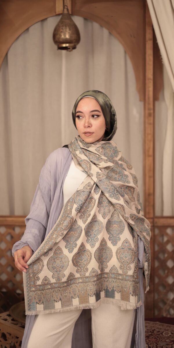 Bohemian Turkish Shawl-Beige