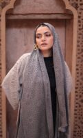 Arabesque Turkish Pashmina Shawl-Gray