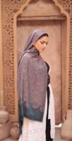 Arabesque Turkish Pashmina Shawl-Emerald