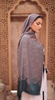 Arabesque Turkish Pashmina Shawl-Emerald