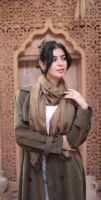 Arabesque Turkish Pashmina Shawl-Army