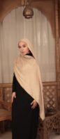 Arabesque Turkish Pashmina Shawl-Beige