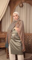 Arabesque Turkish Pashmina Shawl-Peacock