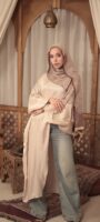 Arabesque Turkish Pashmina Shawl-Brown