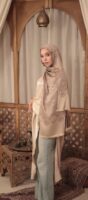 Arabesque Turkish Pashmina Shawl-Brown