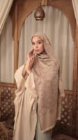 Arabesque Turkish Pashmina Shawl-Brown