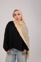 Turkish Shash shawl-Soft Yellow