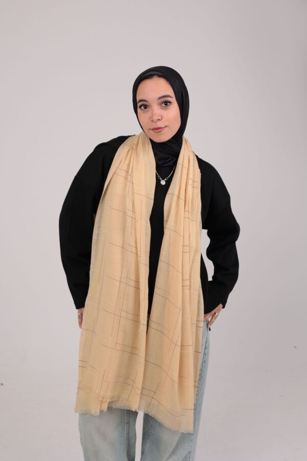 Turkish Shash shawl-Soft Yellow