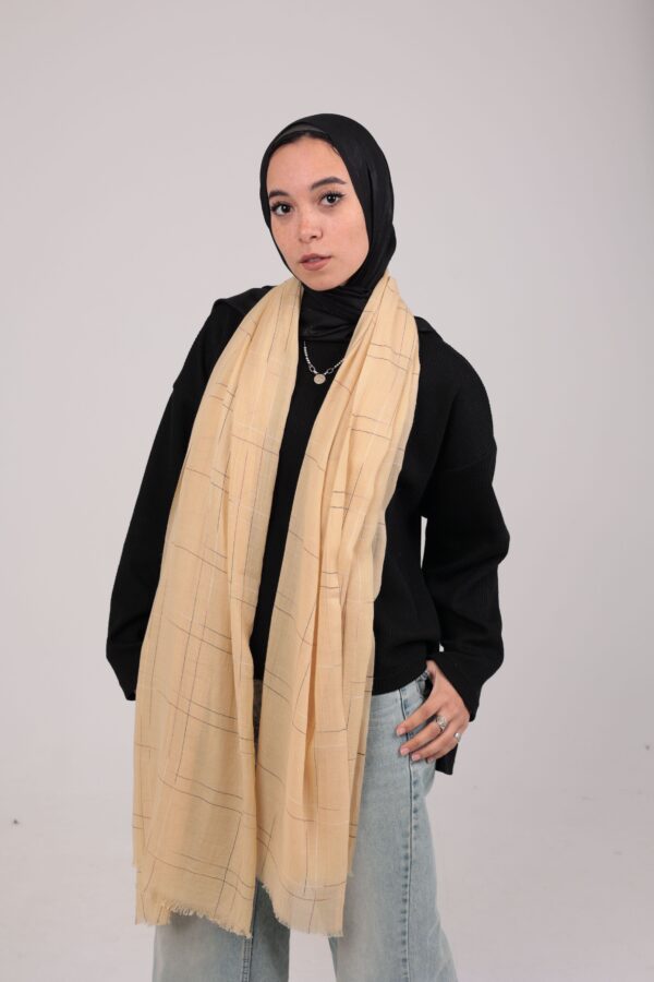 Turkish Shash shawl-Soft Yellow