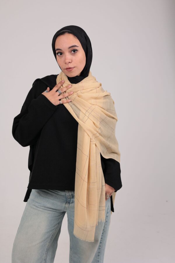 Turkish Shash shawl-Soft Yellow