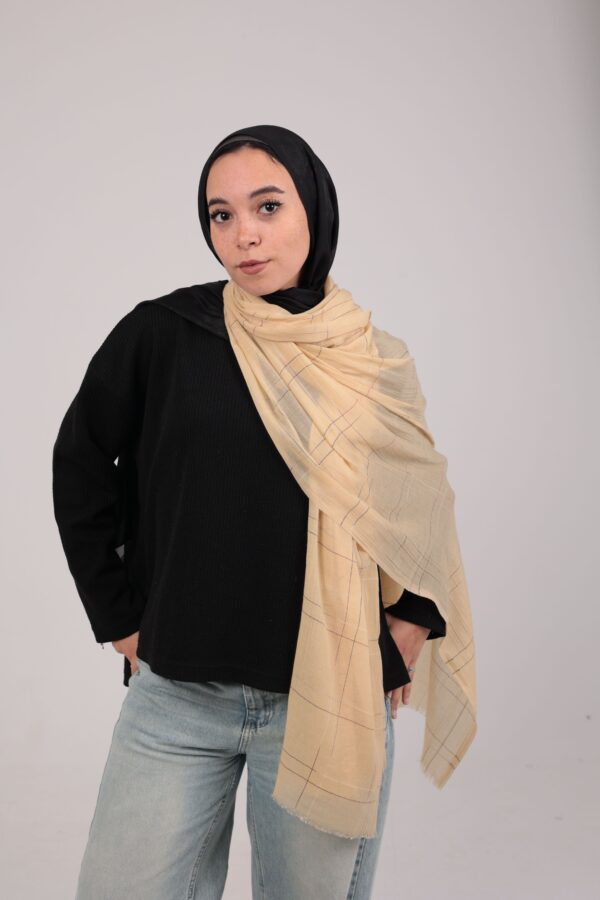 Turkish Shash shawl-Soft Yellow