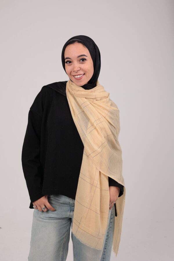 Turkish Shash shawl-Soft Yellow