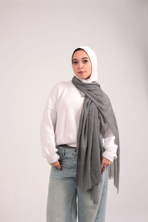 Turkish Shash shawl-Gray