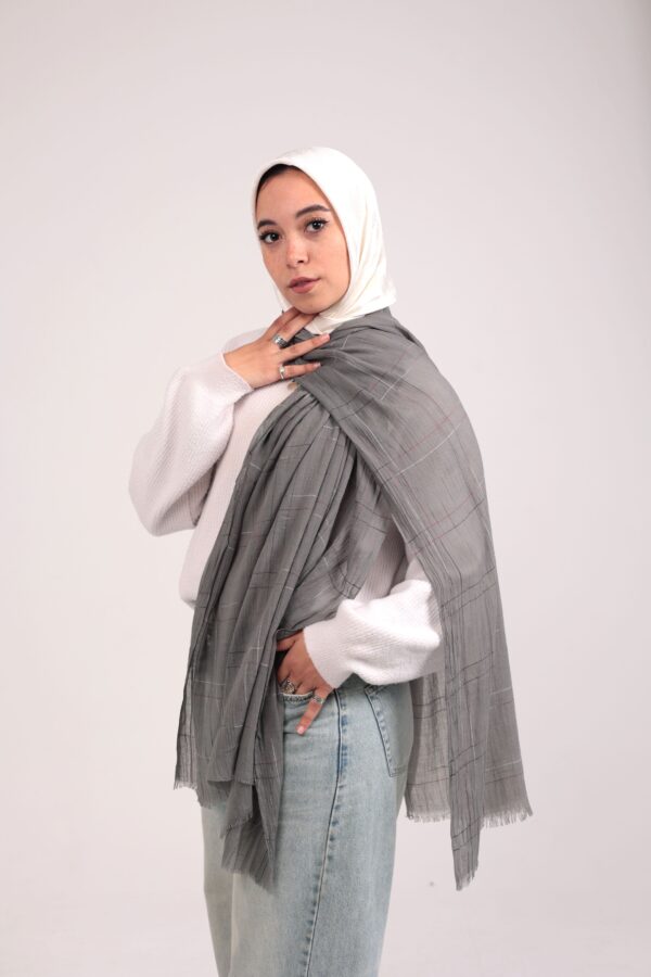 Turkish Shash shawl-Gray