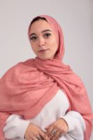 Turkish Shash shawl-Salmon