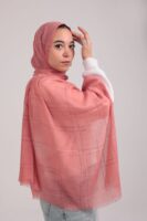 Turkish Shash shawl-Salmon
