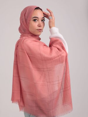 Turkish Shash shawl-Salmon