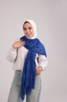 Turkish Shash shawl-Blue