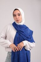 Turkish Shash shawl-Blue