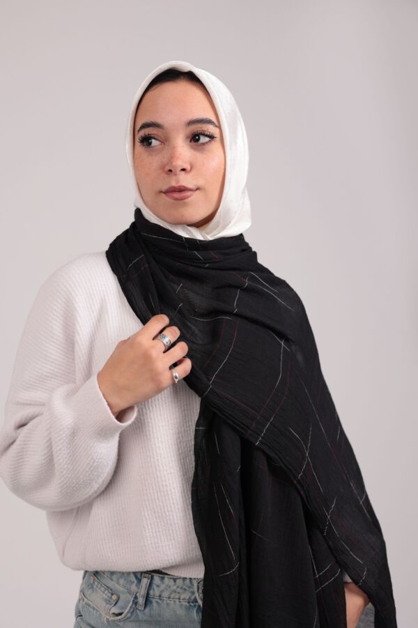 Turkish Shash shawl-Black