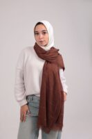 Turkish Shash shawl-Chocolate