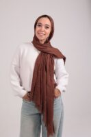 Turkish Shash shawl-Chocolate