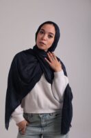 Turkish Shash shawl-Navy