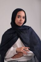 Turkish Shash shawl-Navy