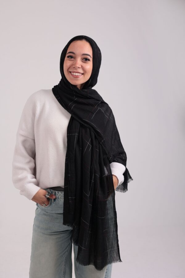 Turkish Shash shawl-Black