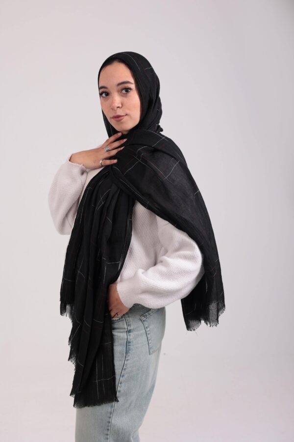 Turkish Shash shawl-Black