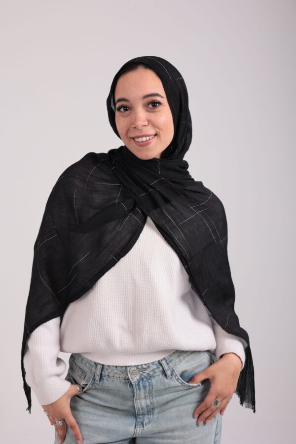 Turkish Shash shawl-Black