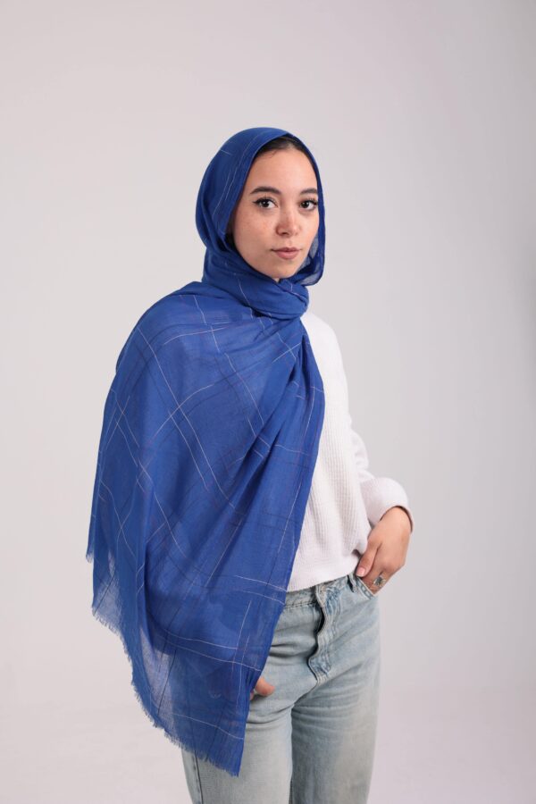 Turkish Shash shawl-Blue