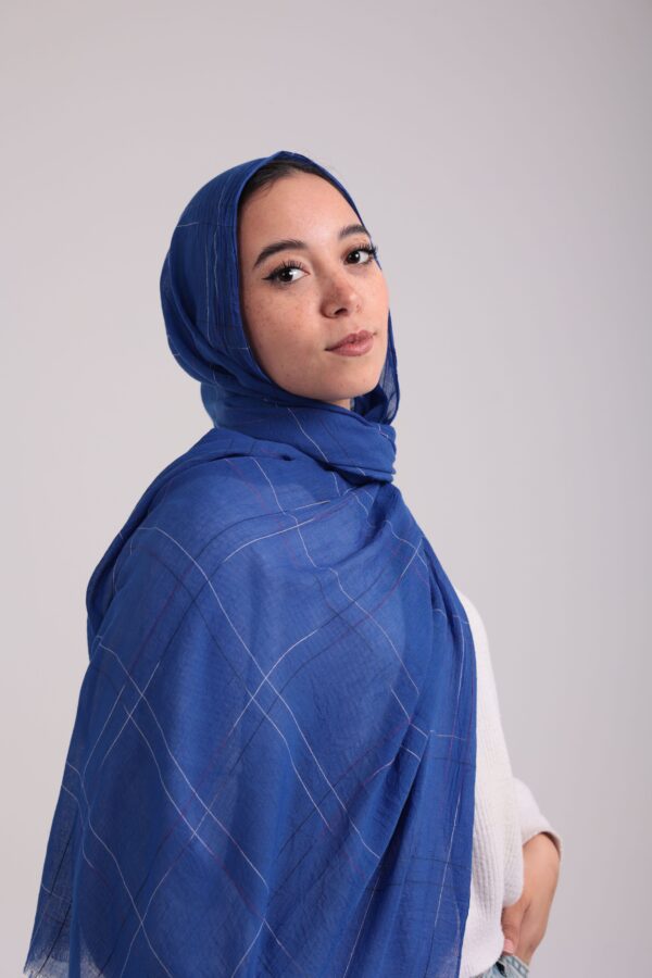 Turkish Shash shawl-Blue