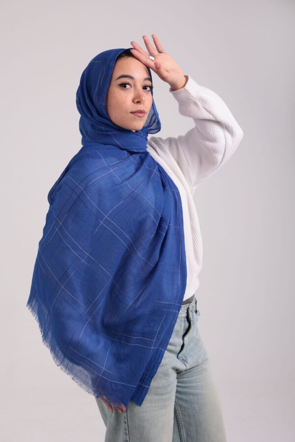 Turkish Shash shawl-Blue