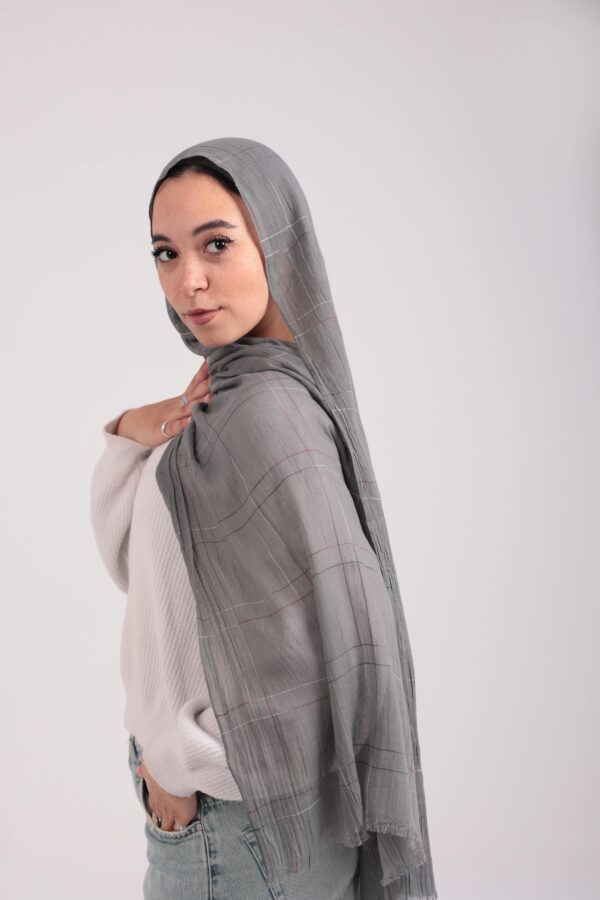 Turkish Shash shawl-Gray