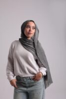 Turkish Shash shawl-Gray