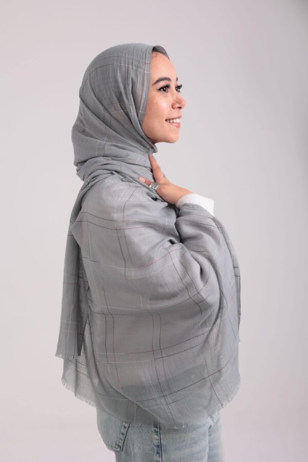 Turkish Shash shawl-Light Gray