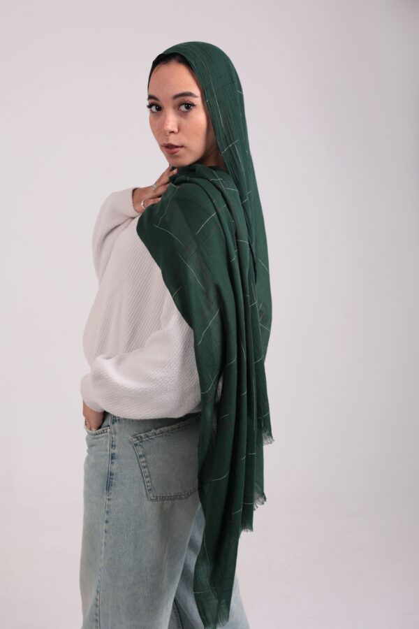 Turkish Shash shawl-Emerald