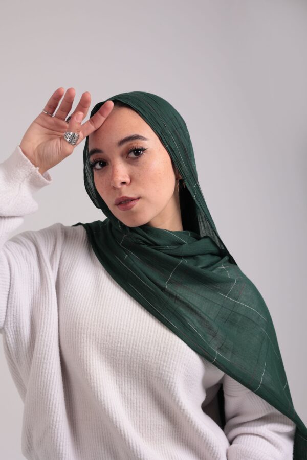 Turkish Shash shawl-Emerald