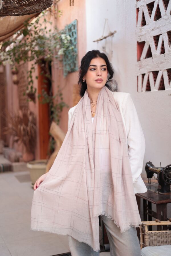 Turkish Shash shawl-Light Beige