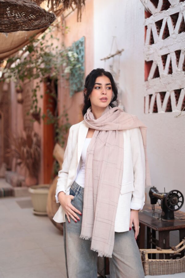 Turkish Shash shawl-Light Beige