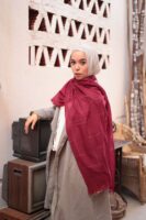 Turkish Shash shawl-Bordo